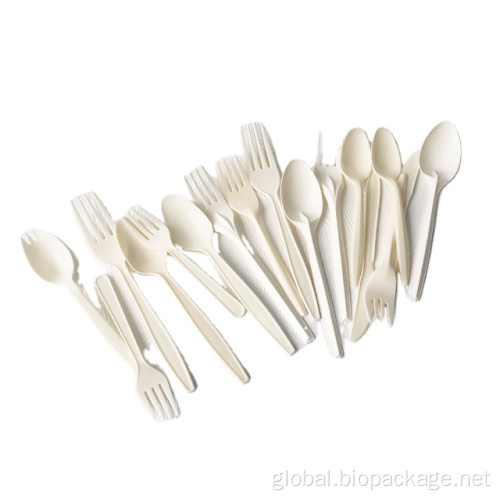 Biodegradable Cornstarch Cutlery Sets 6 Inch Biodegradable disposable cornstarch cutlery sets Factory